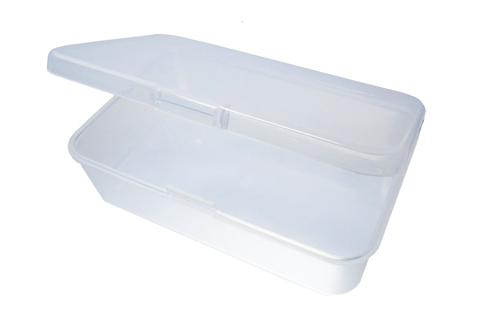 Caja Plastica Transparente 11x7x3.5 cms.