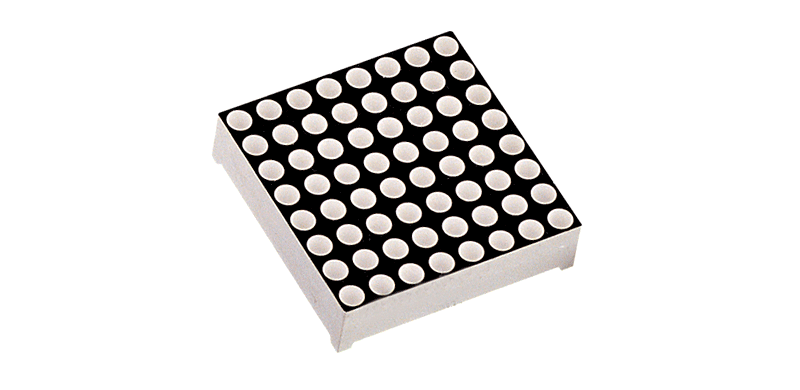 Display Puntos 8x8 Rojo 60x60mm