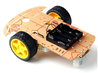 Chasis para Robot Seguidor 2+1 Ruedas