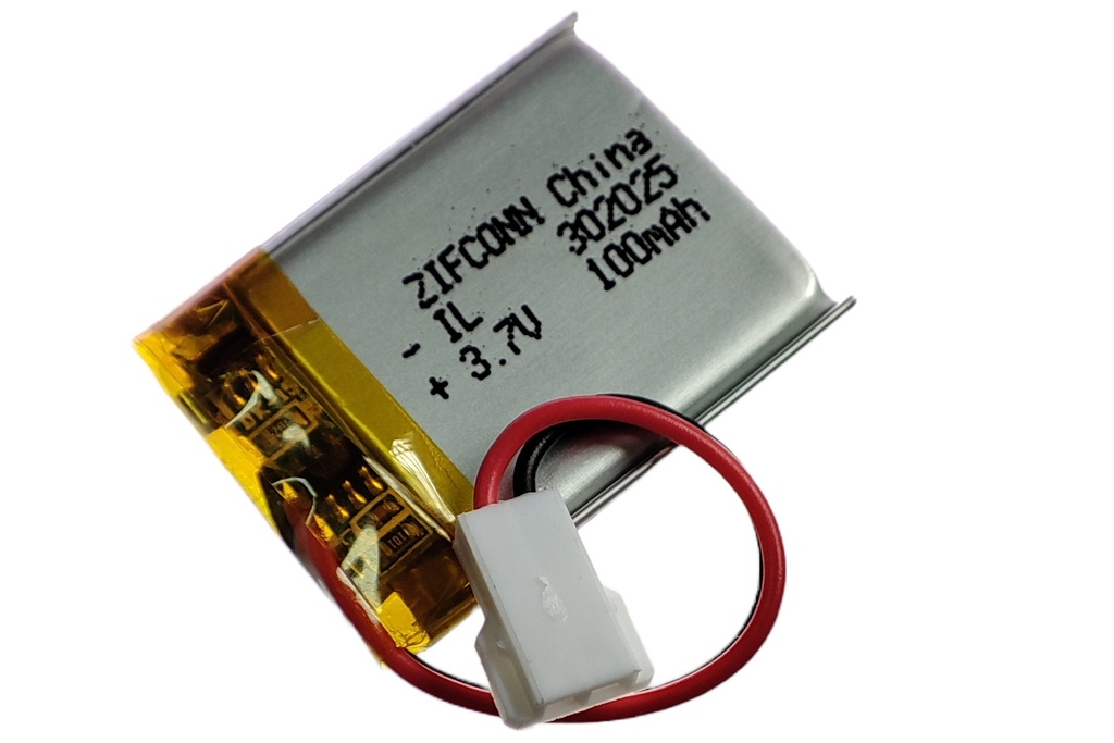 Bateria de 3.7V 100mAH ION Litio Recargable