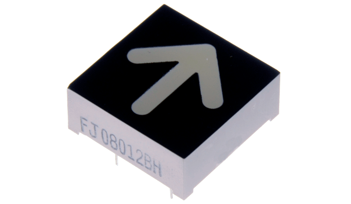 Display de Led Tipo Flecha, Rojo Cuadrado 9-12V 100R