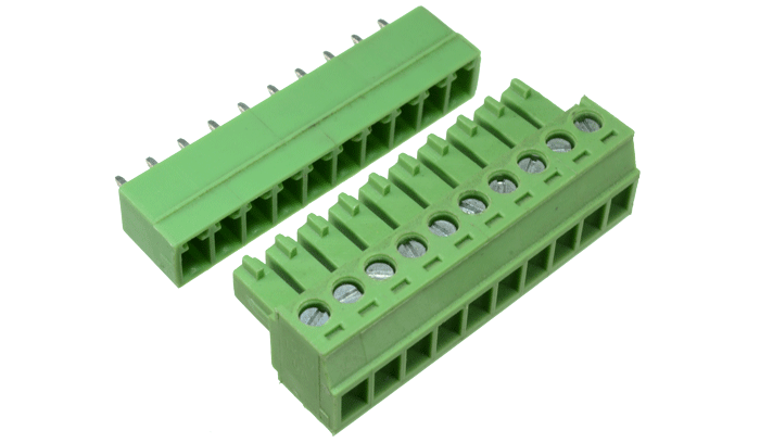 Bornera de Conexión 10 Pines en Recto