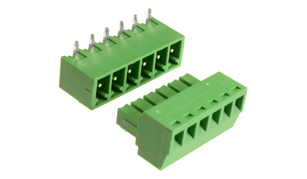 Bornera de Conexión 6 Pines en Angulo