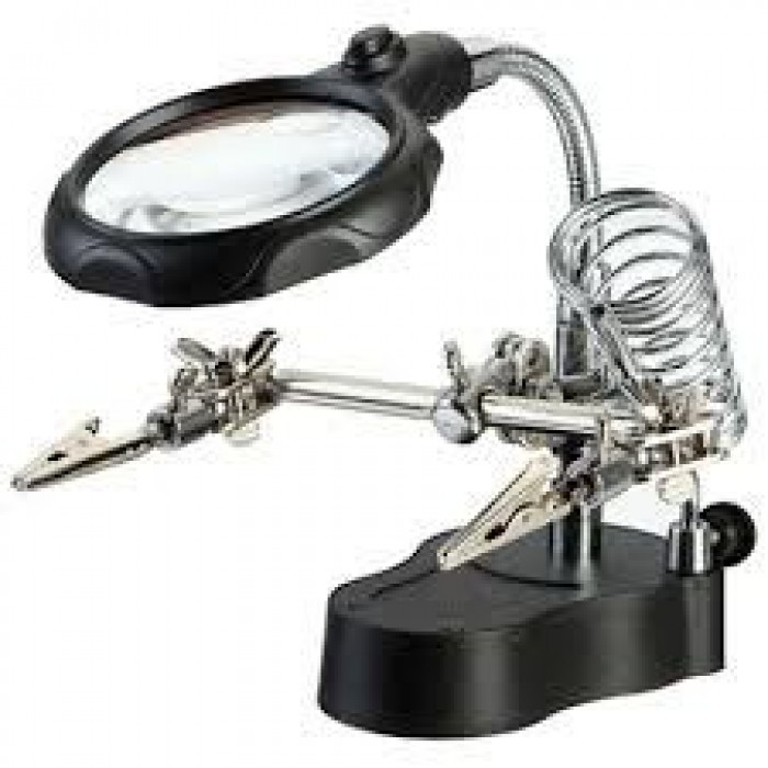 Soporte P/Circuitos C/Lupa 6.5cm