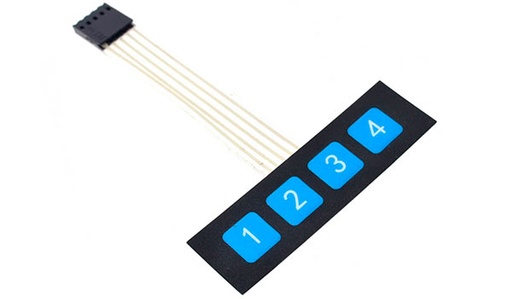 Teclado de Membrana de 1x4
