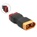Adaptador Conector XT60 Macho a T-Plug (Deans) Hembra para Batería LiPo RC