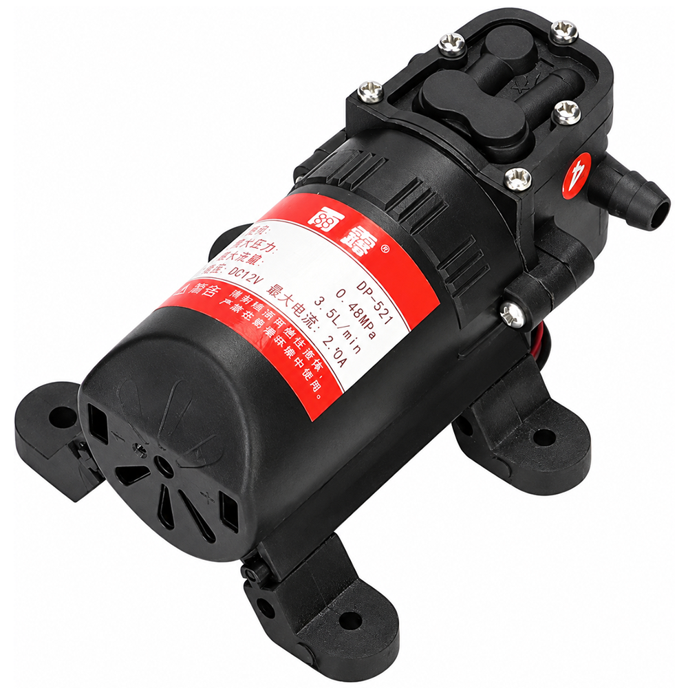 Bomba de Agua C./Motor DC12V 2A 3.5L/Min Bobinado Cobre