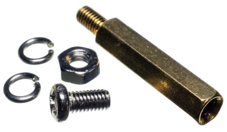 Separador de Bronce Hexagonal M3X20+6mm