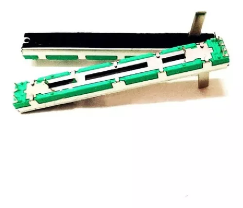 Potenciómetro Deslizante Stereo 10Kx2 75x10x7mm R=60mm