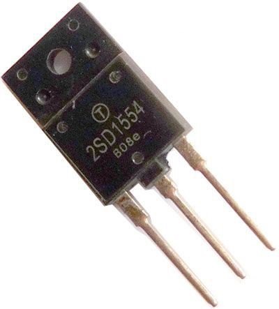 2SD1554 Transistor NPN Salida Horizontal para Televisores CRT y Fuentes SMPS