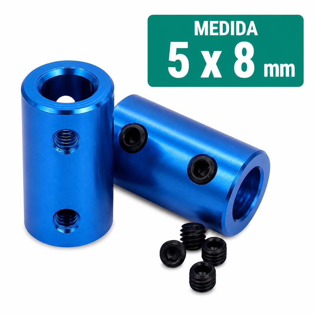Acople Rígido de Aluminio de 5x8 D14 L25 CNC