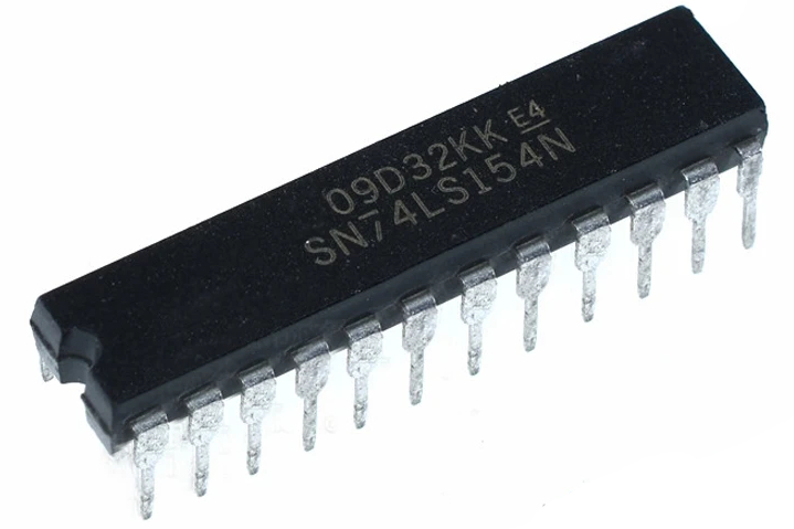 74LS154 Demultiplexor y Decodificador de 4 a 16 Líneas DIP-24