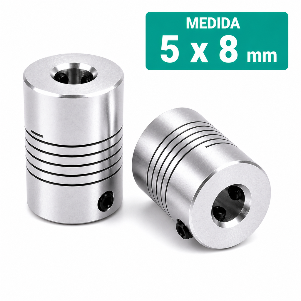 Acople Flexible de Aluminio de 5x8 D19 L25