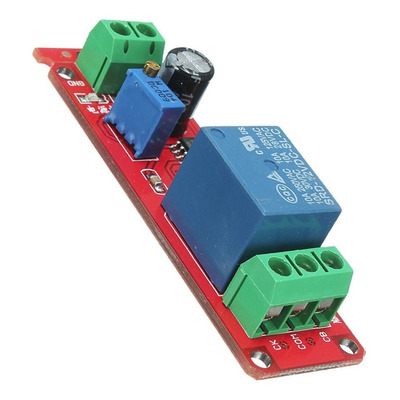 Temporizador en Placa con NE555 - 12VDC 