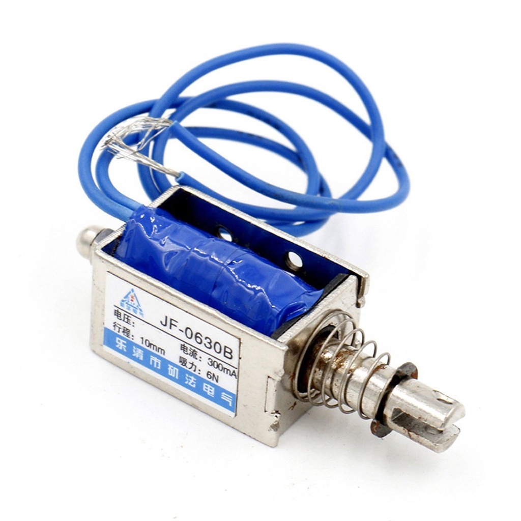Solenoide Electromagnético 12 VDC 300mA 10mm