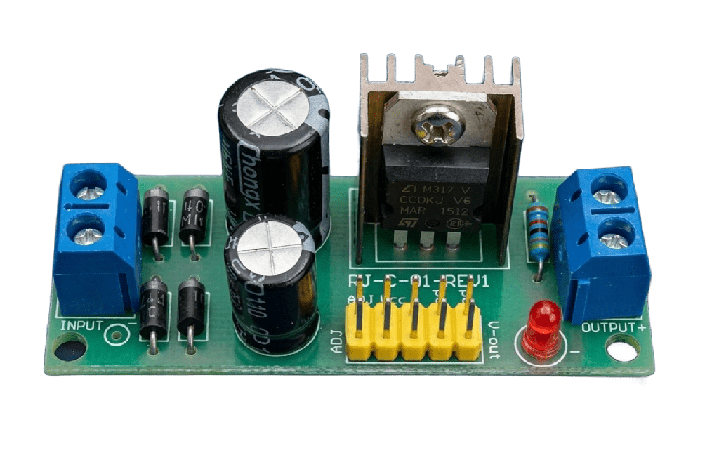 7805-PCB Regulador de 5 Voltios con 7805 en Placa