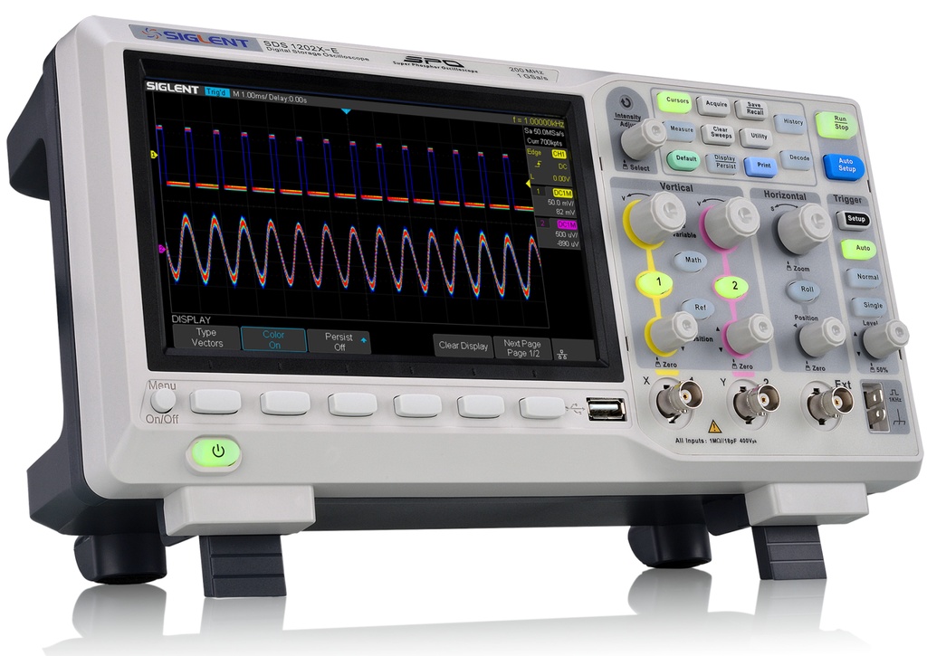 Osciloscopio Digital de 2 Canales de 200MHz SDS1EDEQ3R5057