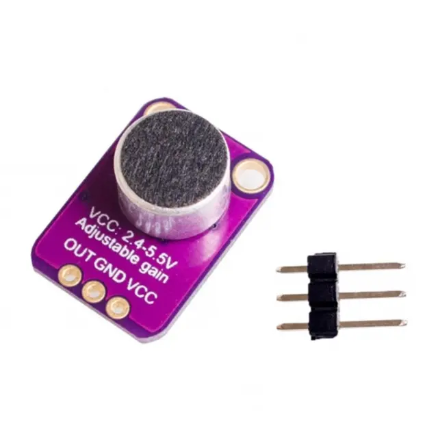 Microfono Electret MAX4466 con Ganancia Ajustable