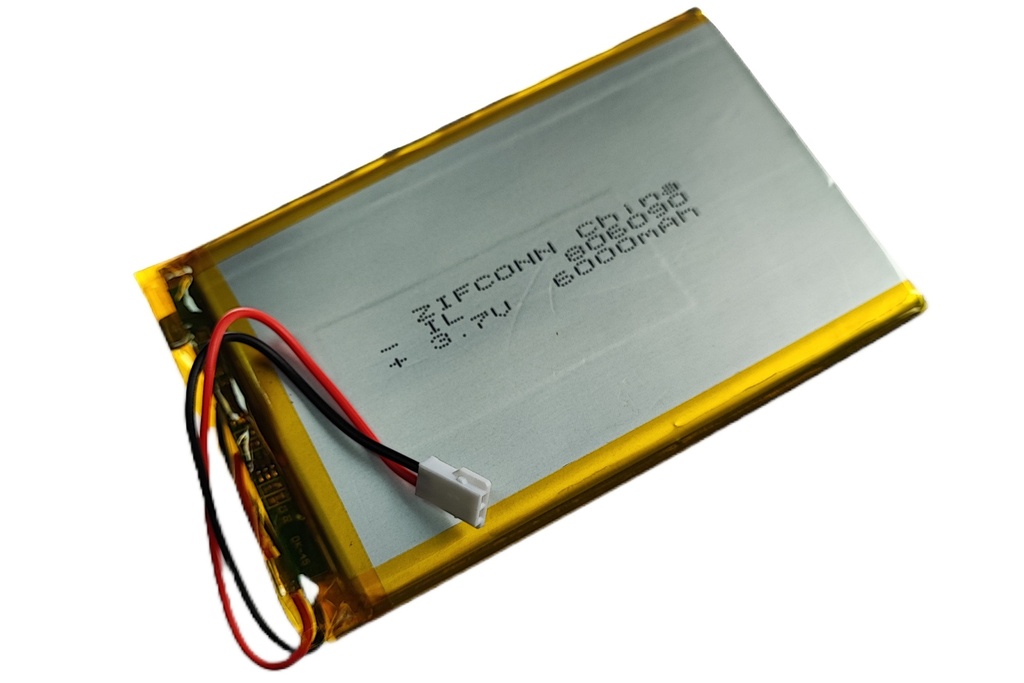 Batería Ion Litio de 3.7V 6000mAH Recargable 60x90mm