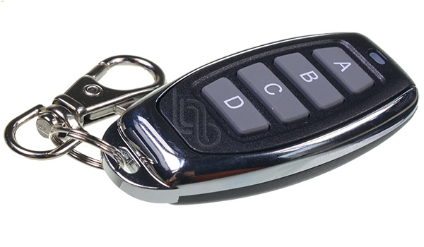 Control Remoto Tipo Llavero de 4 Canales (4 Botones) 315MHz