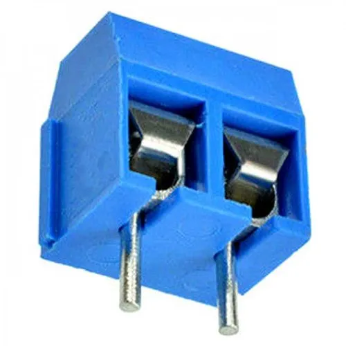 Bornera de Conexión Azul de 2 Vias KEFA 5mm
