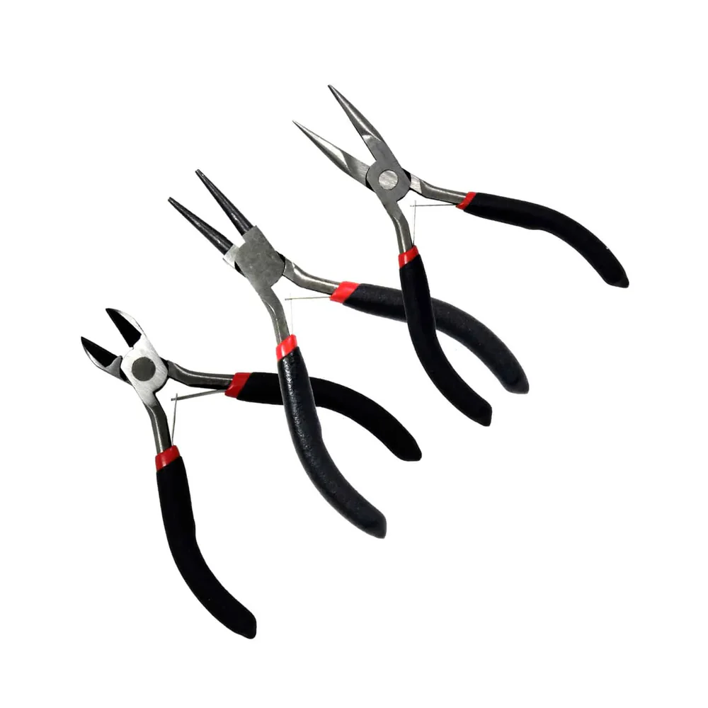 Kit de 3 Alicates MIYACO Punta, Corte y Presión