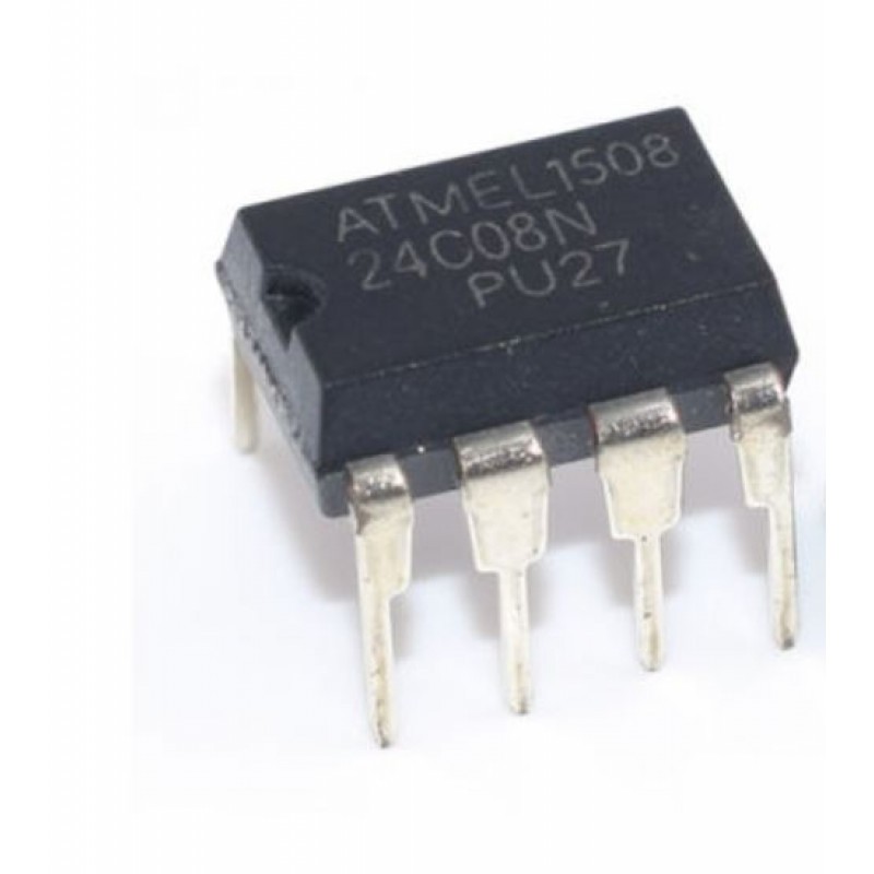 24C08 Two-Wire Serial EEPROM DIP-8 8 Kbit Serial I2C Bus H0002 DIP8