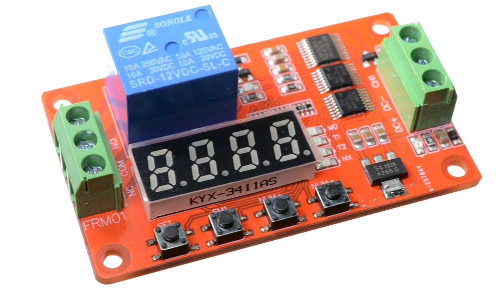 TM9999-12VDC Temporizador Timer Programable con Display Multifunción 12VDC