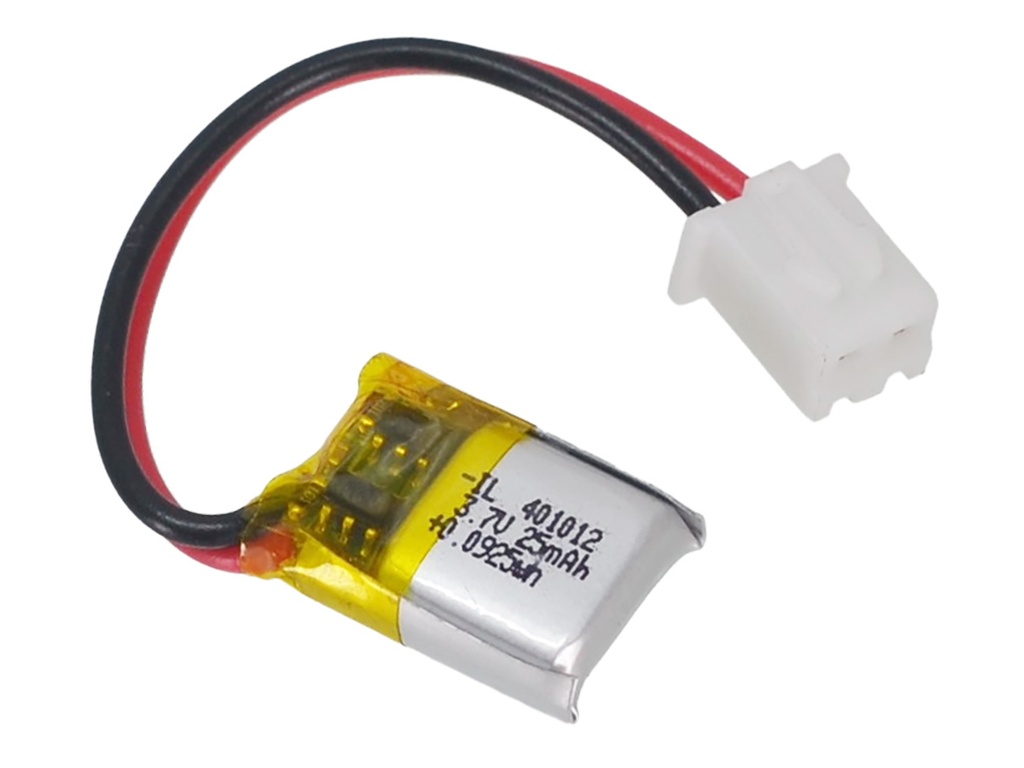 Bateria de 3.7V 30mAH Ion Litio Recargable 13x10mm 