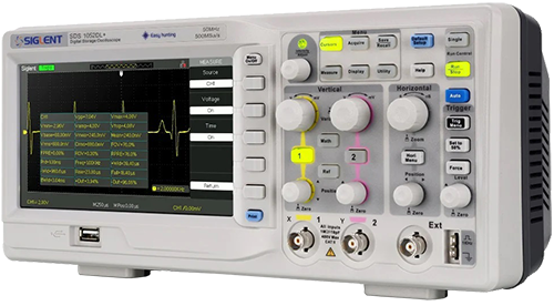 Osciloscopio Digital Serie SDS1102DL + 100MHz 500 MSa / S