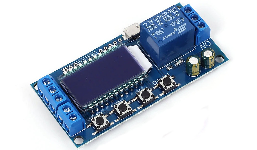 Timer-LCD Módulo de Temporizador de Ciclo de Relé 5VDC  XY-LJ02
