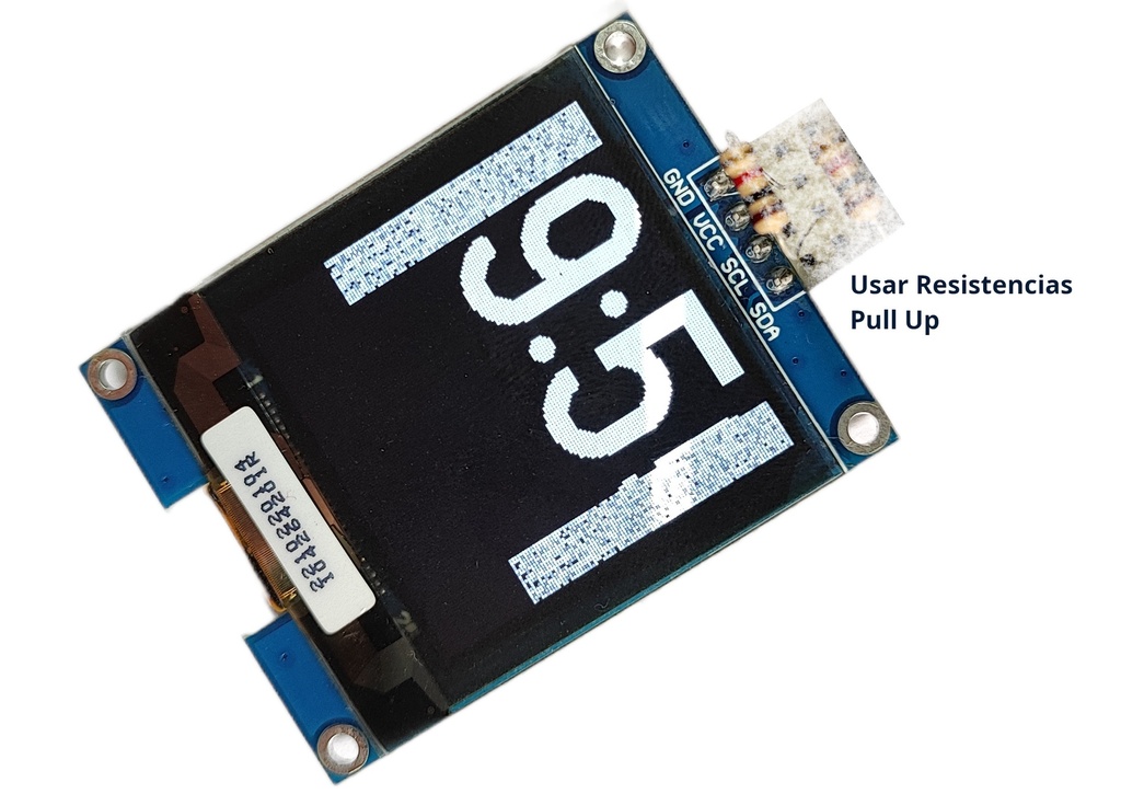 Display OLED 1.5 Pulgadas I2C IC SSD1327 V3.0