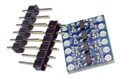 Adaptador/Conversor de Nivel Lógico 3.3-5V 4 Líneas 