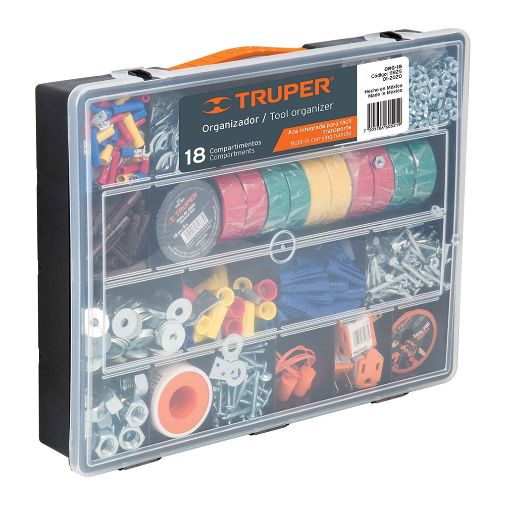 ORG-18 Organizador 14" con 18 Compartimientos 11825 TRUPER