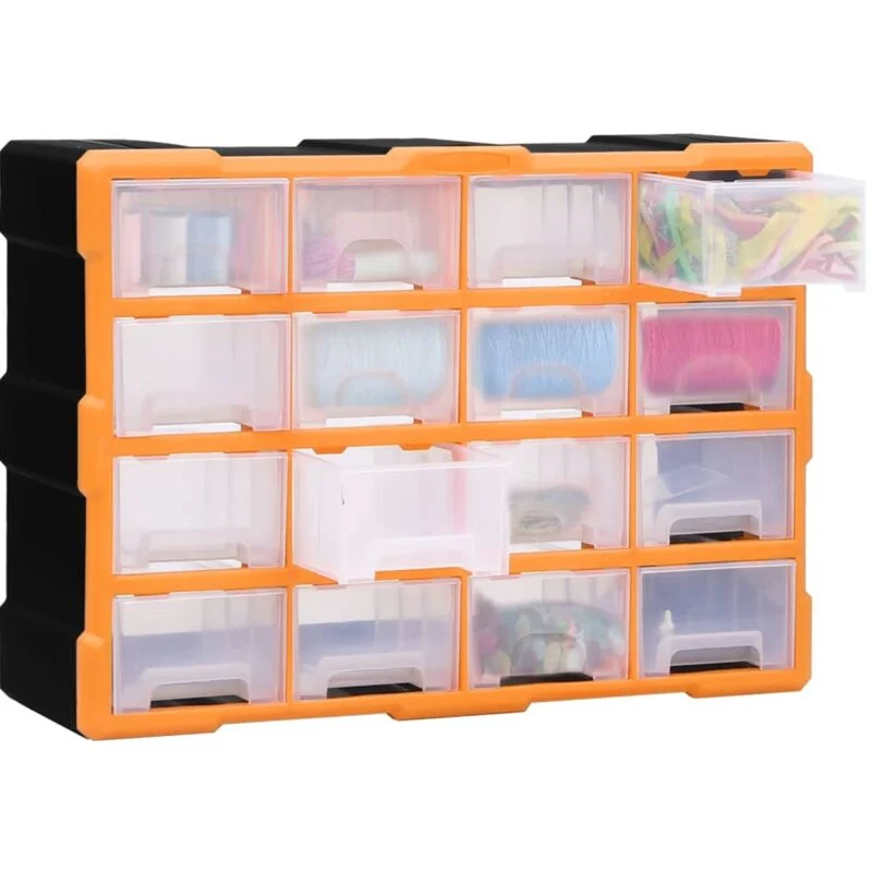 Organizador Termoplástico 16 Gavetas Grandes Horizontal