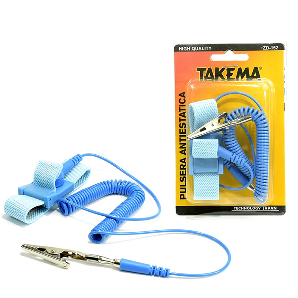 Pulsera Antiestatica TAKEMA Tela