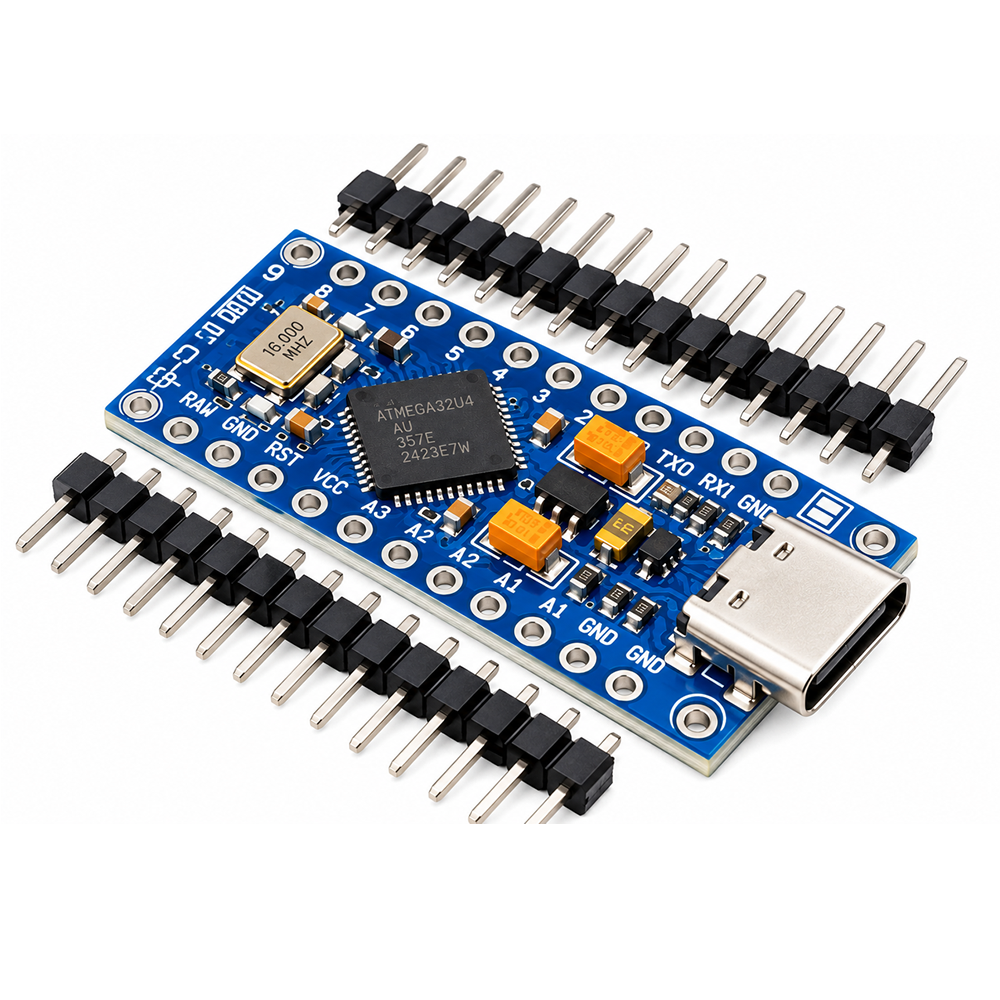 Arduino Pro Micro ATmega32U4 5V 16MHz USB Tipo-C 