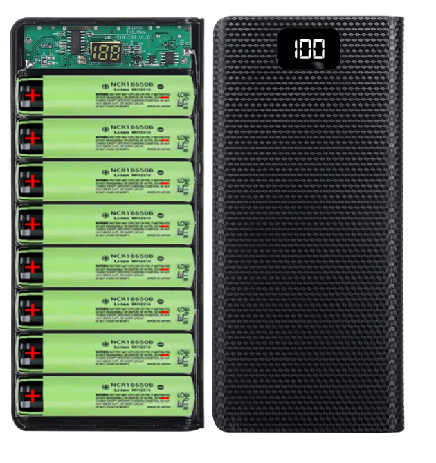 Caja de Almacenamiento P/ Batería 8*18650 