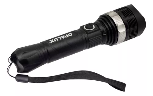 Linterna LED OPALUX 10W, Flash y Zoom 220-240V