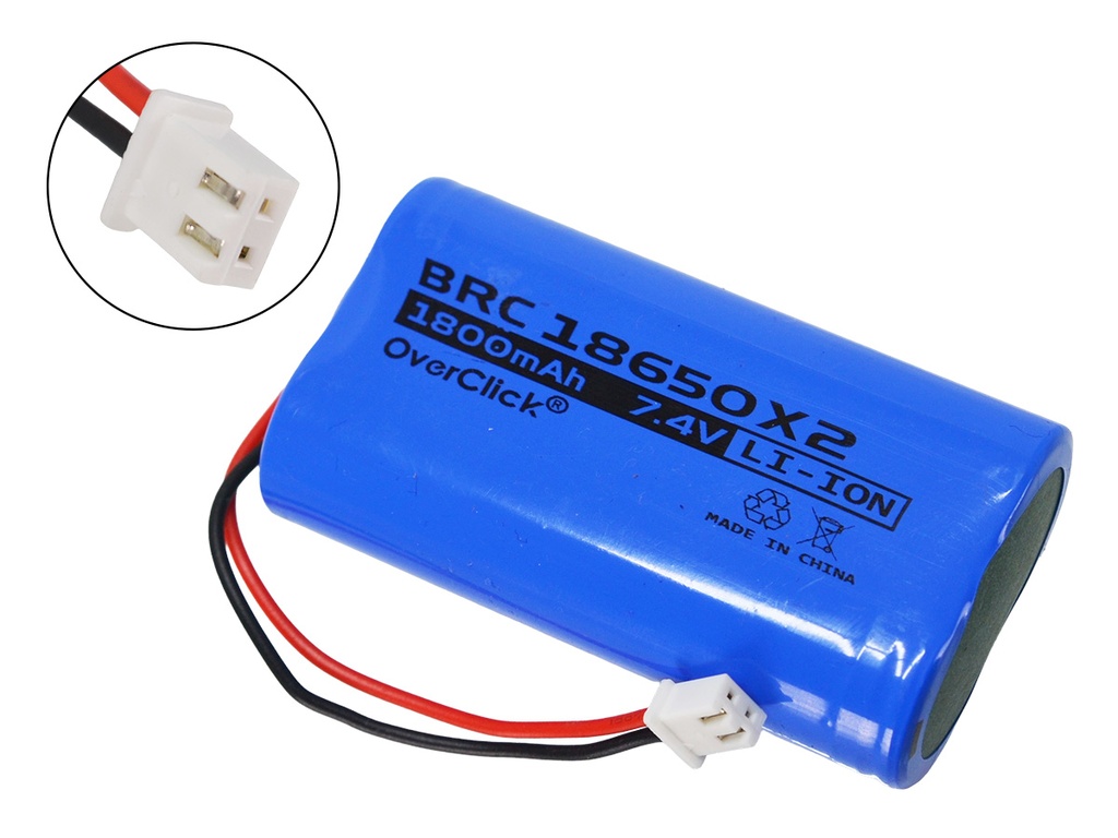Pack de Bateria de Li-Ion 7.4V 1600mAH 18650 x2