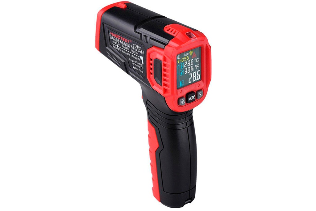 HT650C Pirometro Digital, Termómetro Infrarrojo, Medidor de Temperatura -30°C ~ 800°C HABOTEST
