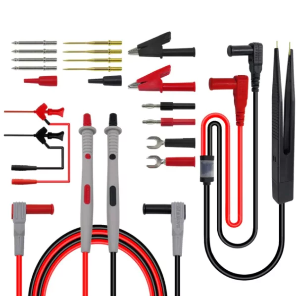 Cables de Prueba de Multímetro Puntas Intercambiables 