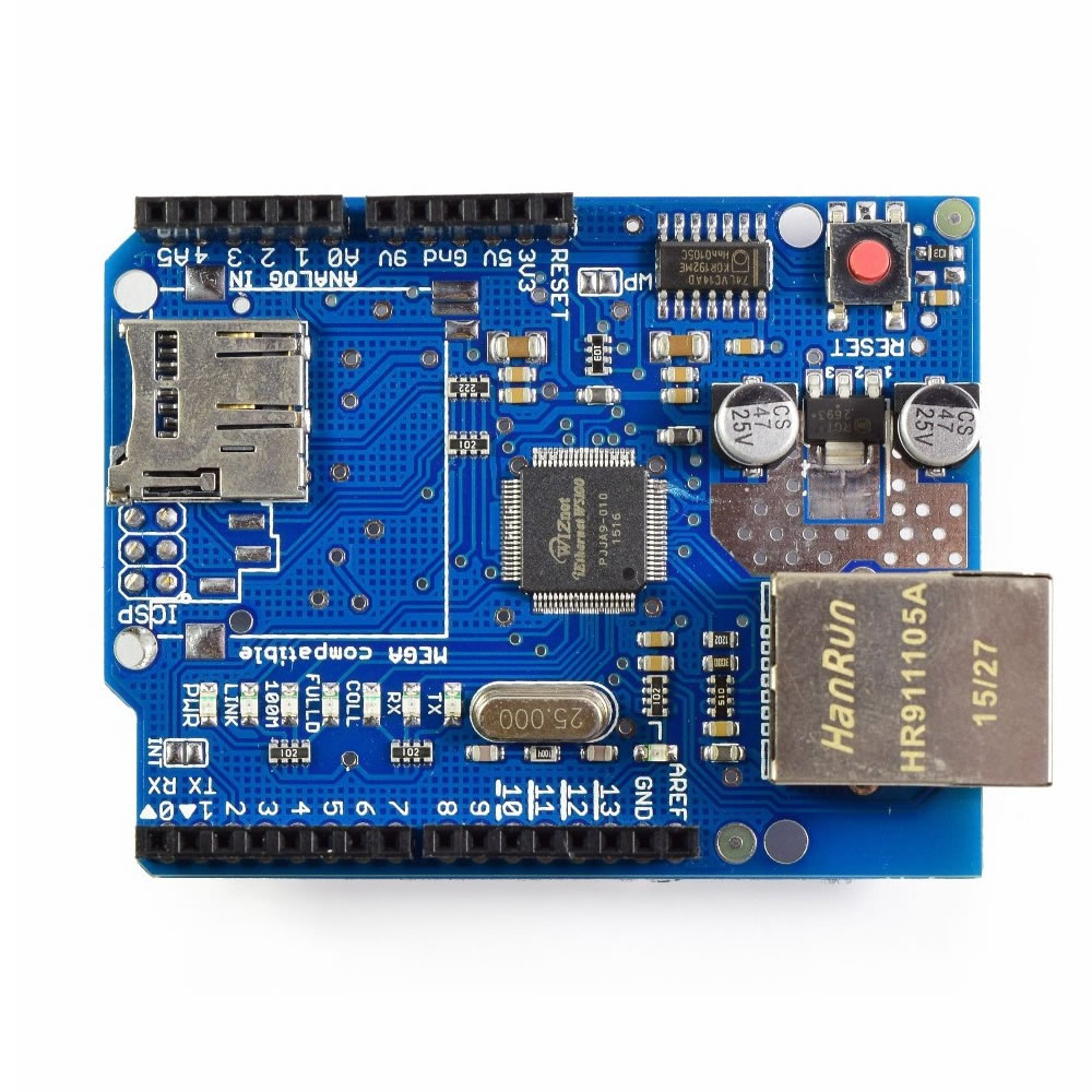 Shield LAN (RED) Ethernet para Arduino W5100