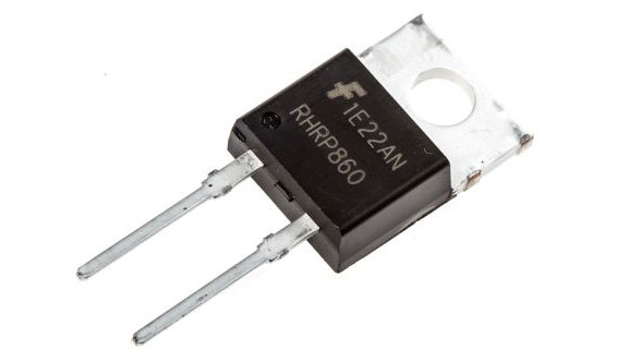 Diodo Rectificador De Recuperación Hiper Rapida 8A, 400V - 600V TO220