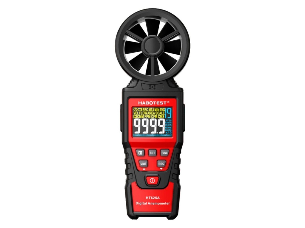 HT625A Anemómetro Digital, Medidor de Velocidad del Viento HABOTEST 