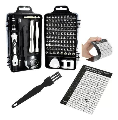 Juego de Destornilladores de Precisión 116 en 1, Kit de Herramientas DELK