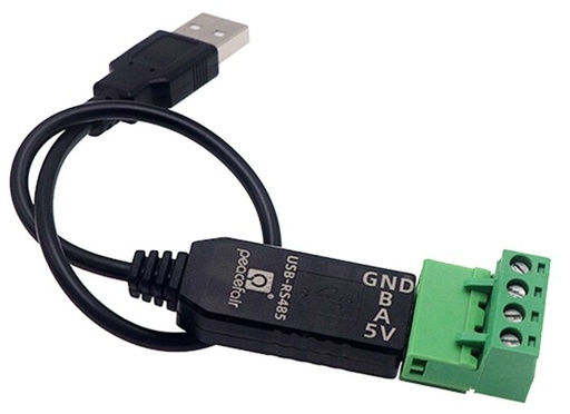 Adaptador Convertidor RS485 a USB, Cable Conversor de Señal RS485 a USB. Compatible con Win7, XP, Win98, Win2000, Win10