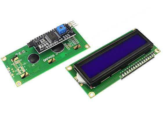 Display LCD 2x16 Azul Caracteres con Mod. I2C PCF8574 