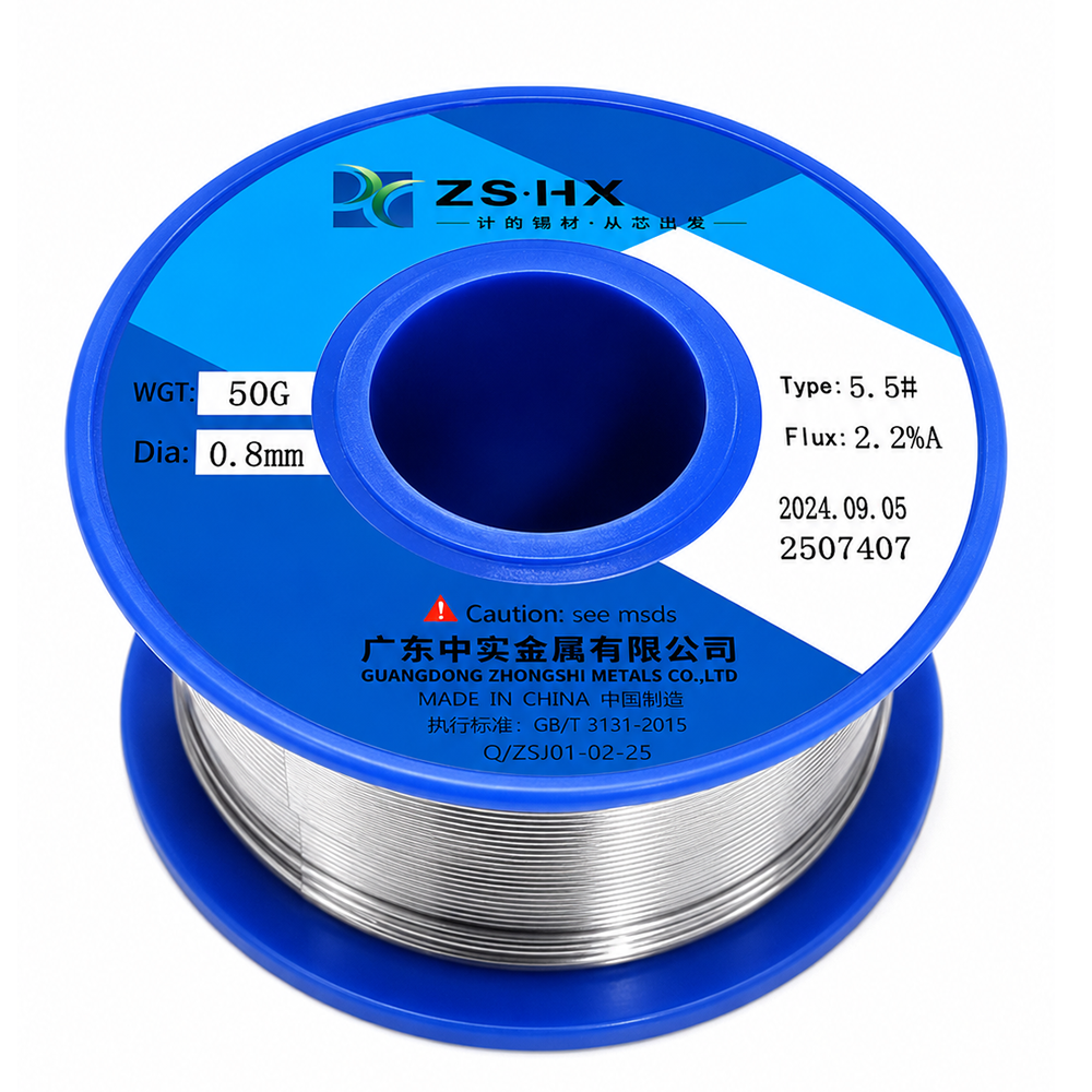 Estaño para Soldar en Carrete de 50gr de 0.8mm