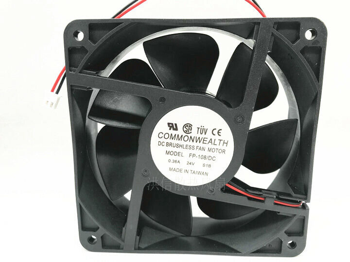 Ventilador 24VDC 120x120x38mm Commonwealth
